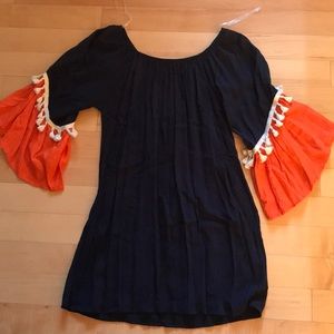 Bell Sleeve Tassel Tunic